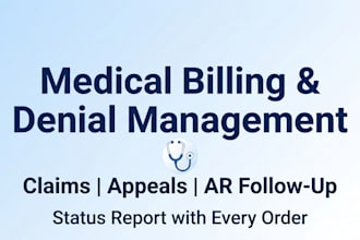 handle medical billing, claims and denial management