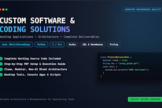 develop java, python and scala projects with documentation