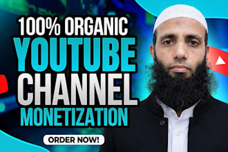 grow your youtube channel organically and guide you to monetization