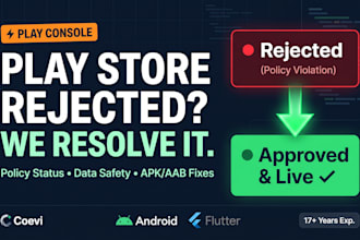 fix google play console rejection and policy violations