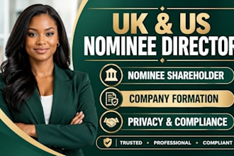 provide UK USA nominee director for you shareholder services