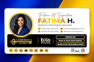 professional custom HTML email signature