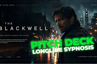 design web series, tv series, movie pitch deck