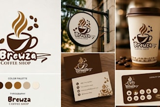 design amazing coffee logo or coffee shop
