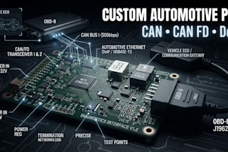 custom automotive diagnostic pcb and vehicle communication interface