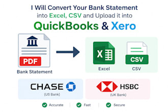 do bank statement PDF to excel and CSV conversion