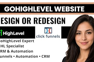 design gohighlevel sales funnel websites and automation