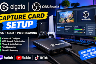 set up your elgato capture card with obs for streaming