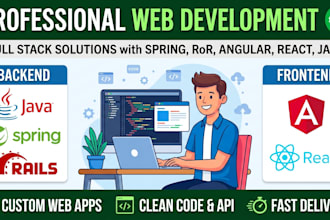 build or fix your app with spring, python, ror, angular or react