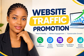website promotion, social media campaigns, increase organic website traffic