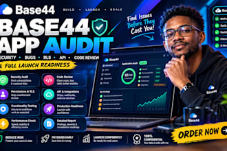 base44 app audit for security bugs rls API code review and full launch readiness