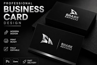professional business card, flyer and poster design