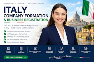 help with italy company formation and business regristration