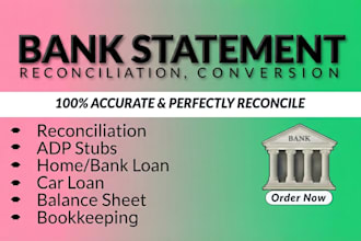 bank statement bank statement PDF to editable format
