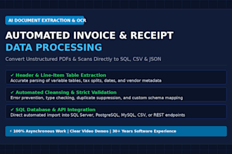 build automated ai invoice and receipt data extraction