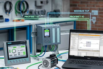 program siemens s7 plc hmi scada tia portal modbus profnet automation