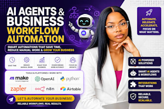 build ai agents voice chat and business agents make com scenarios n8n automation