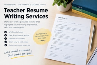write an ats friendly resume for teachers tutors and education professionals