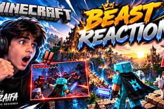 design eye catching  graphics and youtube gaming thumbnails