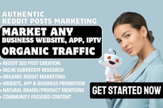 do reddit seo organic post market app business iptv blog web