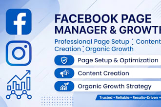 be your expert facebook business page manager and content creator