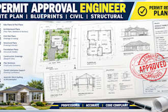 do alaska oregon utah nj nv site plan blueprint civil structural engineer stamp