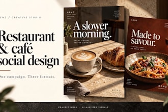 design a restaurant or cafe social media campaign