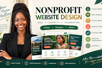 design nonprofit website, charity website and ngo website