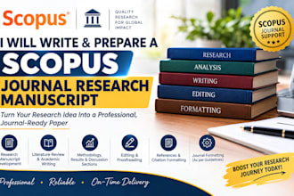 write and prepare a scopus journal research manuscript