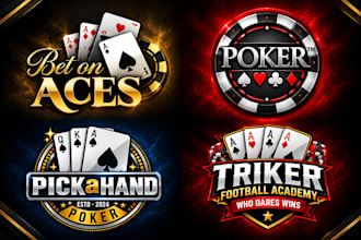 design custom poker chip or premium poker logo
