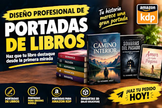 diseno de portadas de libros portadas de libros electronicos y portadas para KDP