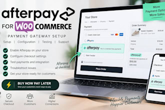 set up afterpay payment gateway for woocommerce