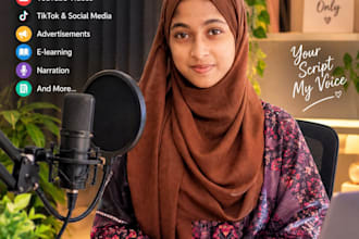 record a professional female voice over in bangla