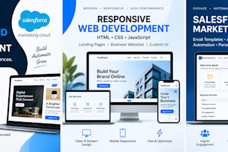 develop salesforce marketing cloud solutions and websites