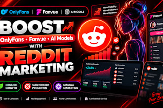boost onlyfans adult web fanvue nsfw ai model x followers with reddit marketing