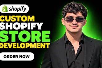 build a custom coded shopify store, not a generic template