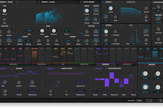 develop a commercial ready vst3, au, aax plugin with a modern UI, cross platform