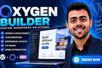build, design, fix or customize your oxygen builder wordpress website