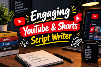 write engaging youtube scripts and video scripts