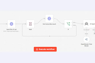 build automated transcription and ai call analytics via n8n