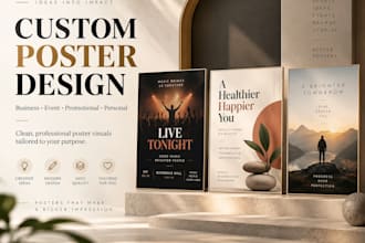 design a professional custom poster