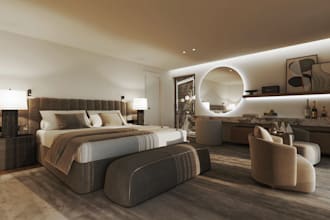 design luxury modern master bedroom interior