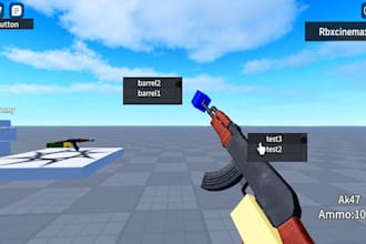 develop roblox game systems, scripts and animations