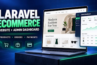 build a custom ecommerce website and admin dashboard