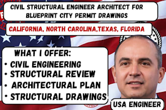 be civil and structural engineer for plans calculations and structural design