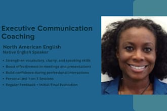 coach international professionals in executive communication