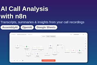 automate call transcription and summaries with n8n and assemblyai
