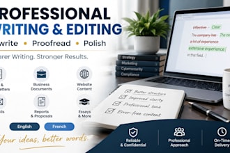 professionally rewrite, edit and polish your content