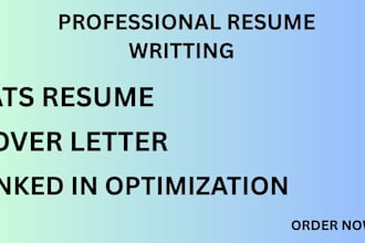 craft a professional resume cover letter and linked in