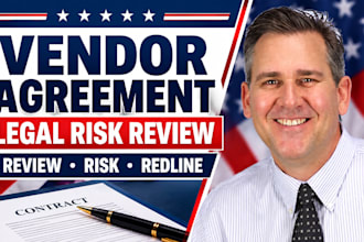 review your vendor agreement and identify legal risks